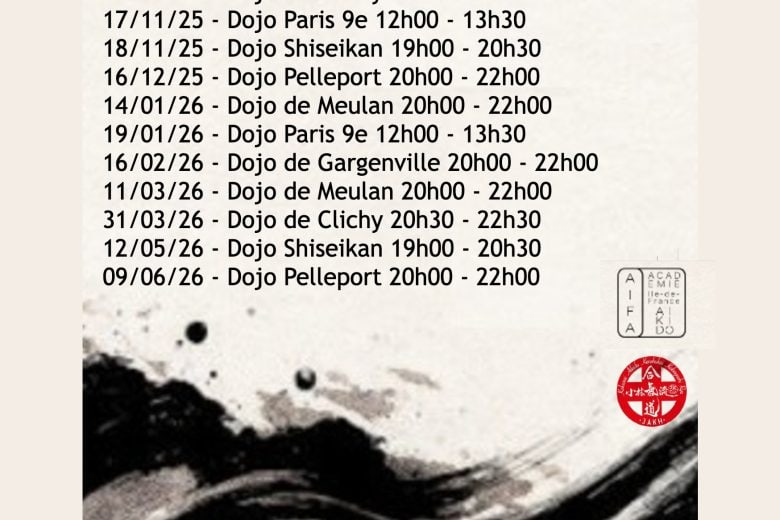 Cycle itinérant Aikido Matoian Shihan le 12 mai